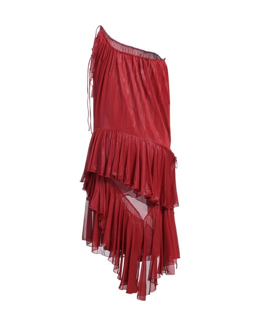 Burberry Red One-Shoulder Dresses