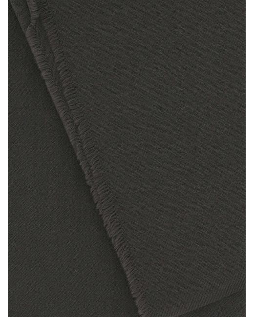 Destin Black Frayed-Edge Scarf