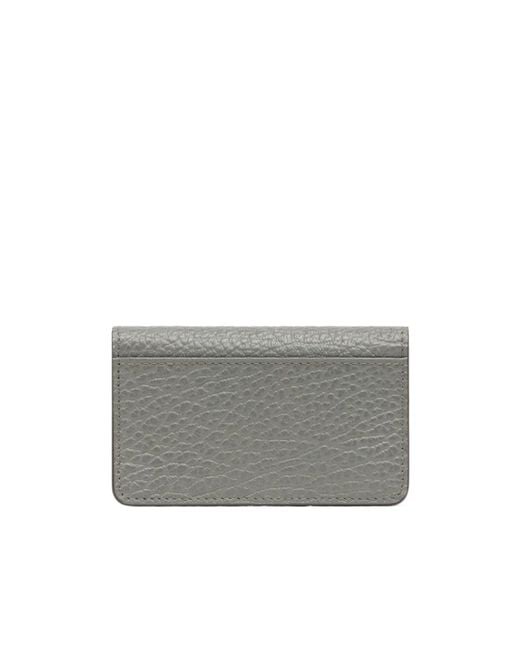 Maison Margiela Gray Leather Cardholder