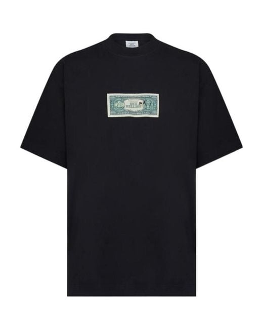 Vetements Black Logo T-Shirt for men