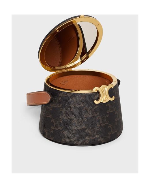Céline Black Round Triomphe Minaudière