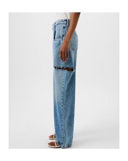 Maison Margiela Blue Jeans With Slash Details
