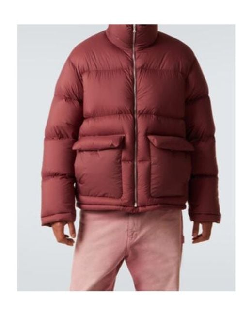 Auralee Red Ripstop Down Jacket for men