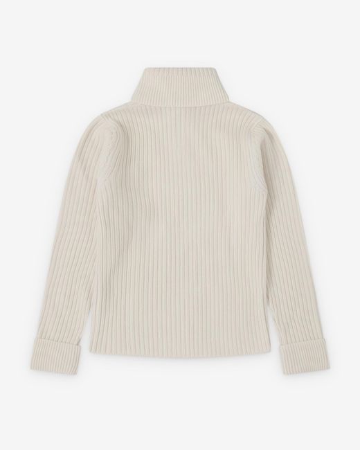 Bottega Veneta White Long-Sleeve Knit Top for men