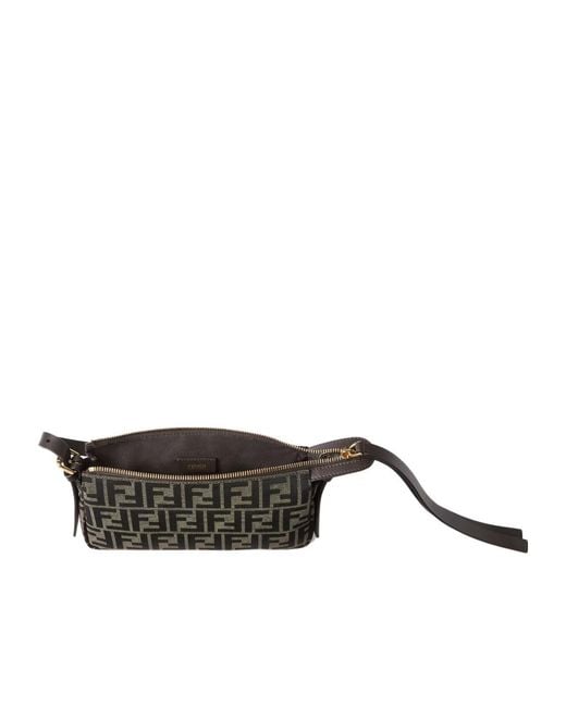 Fendi Black Zipper Top Small