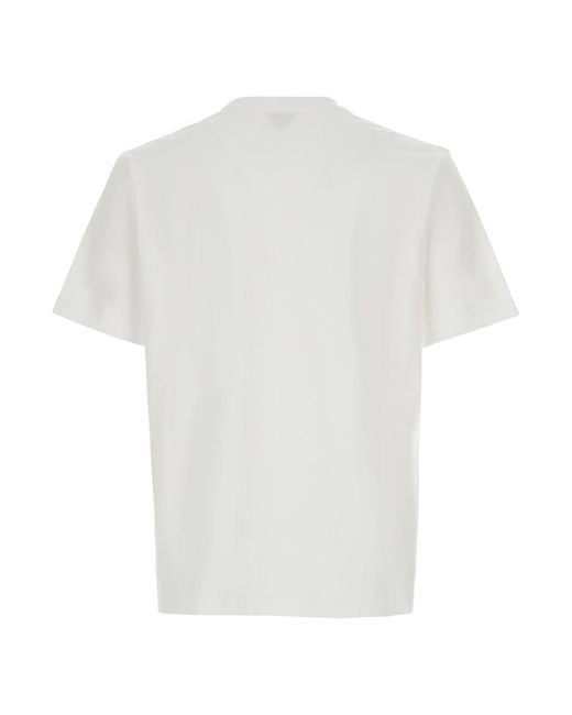 Bottega Veneta White Short-Sleeved T-Shirt for men