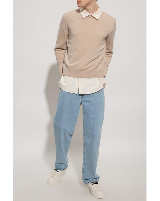 The Row White Benji Long-Sleeved Pullover for men