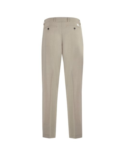 Department 5 Gray E Motion Wool Blend Slacks for men