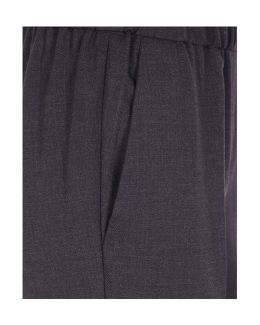 Antonelli Blue Elastic-Waist Casual Trousers