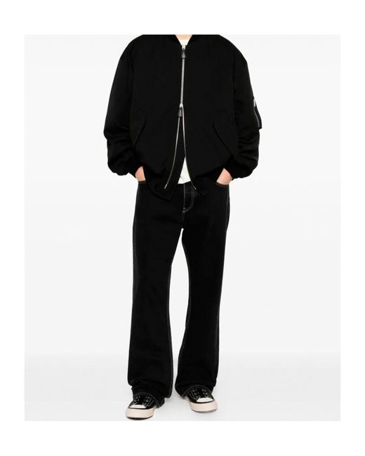 Off-White c/o Virgil Abloh Black Half Arrow Slim Relax Jeans for men