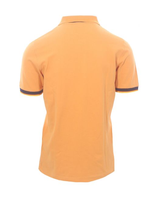 K-Way Orange Short-Sleeved Polo Shirt for men