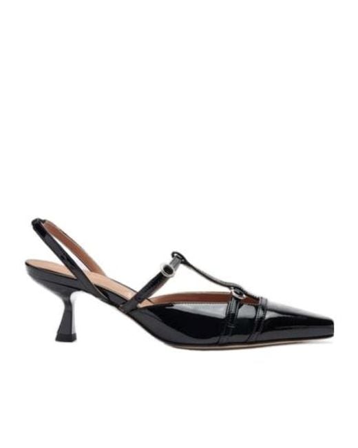 Scarosso Black Selena Slingback Pumps