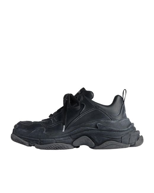 Balenciaga Blue Triple S Sporty Lace-Up Sneakers for men