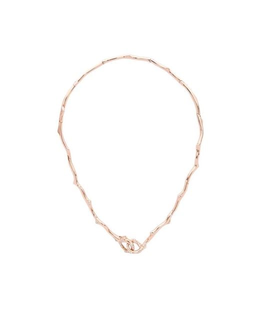 Dior Metallic Bois De Rose Necklace