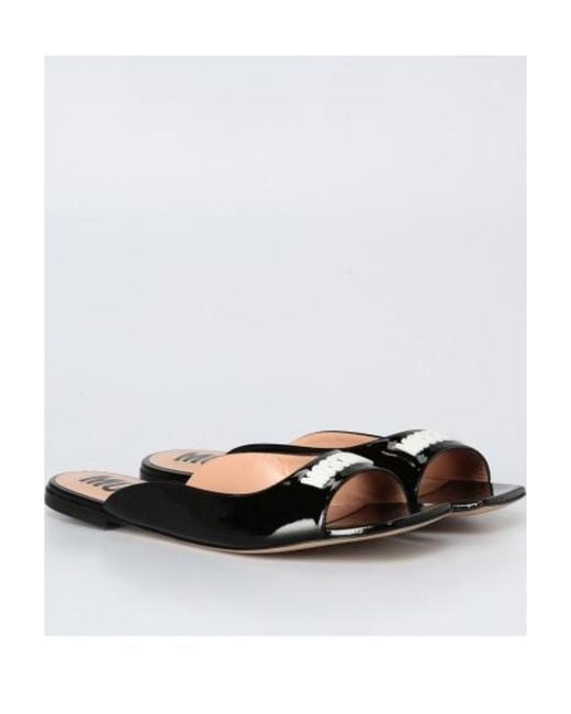 Moschino White Open-Toed Slippers