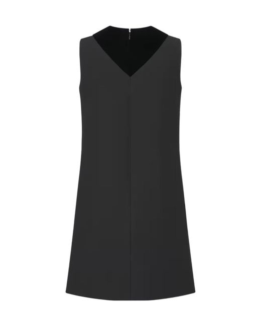 Dior Black A-Line Embroidered Dress