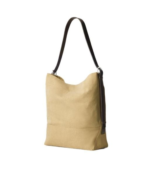 Lemaire Natural Belted Tote Bag