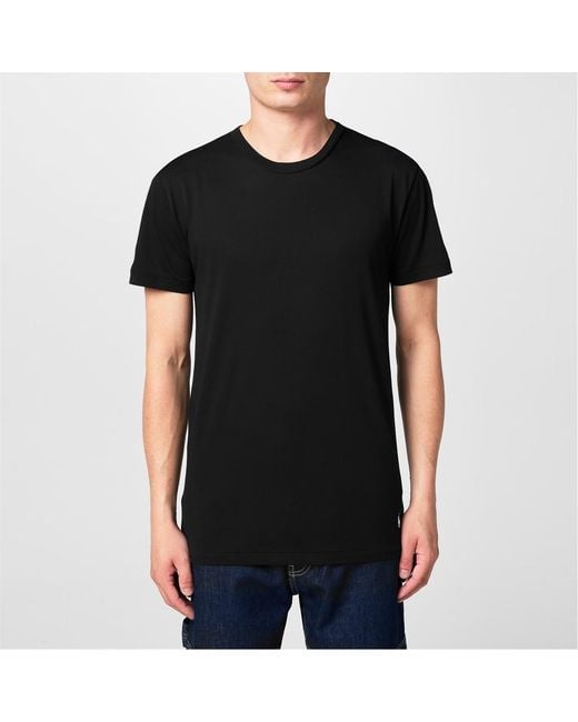 Polo Ralph Lauren Black Three-Pack Crew Neck T-Shirts for men