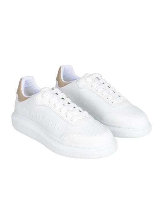 McQueen White Oversized Lace-Up Sneakers for men