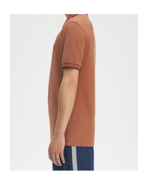 Fred Perry Brown Polo Shirt Style for men