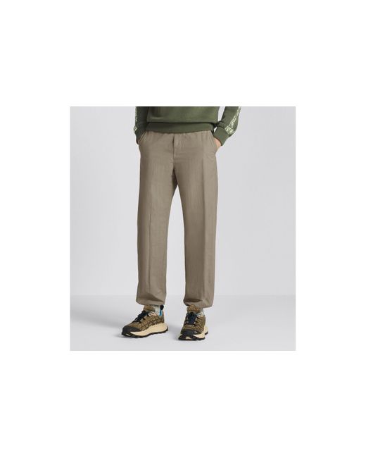 Dior Gray Homme Logo Patch Belted-Waist Trousers for men