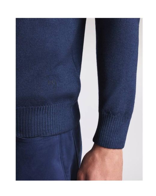 Fay Blue Crew Neck Knitwear for men