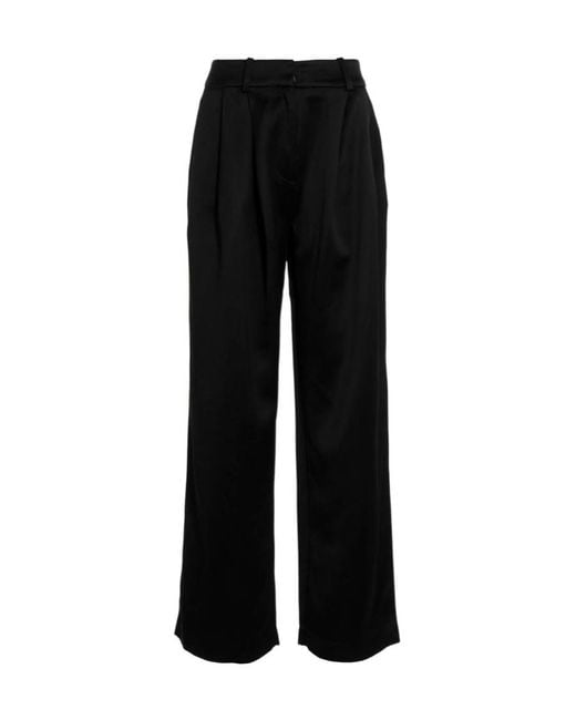 Co. Black Tailored Front Pleat Trousers