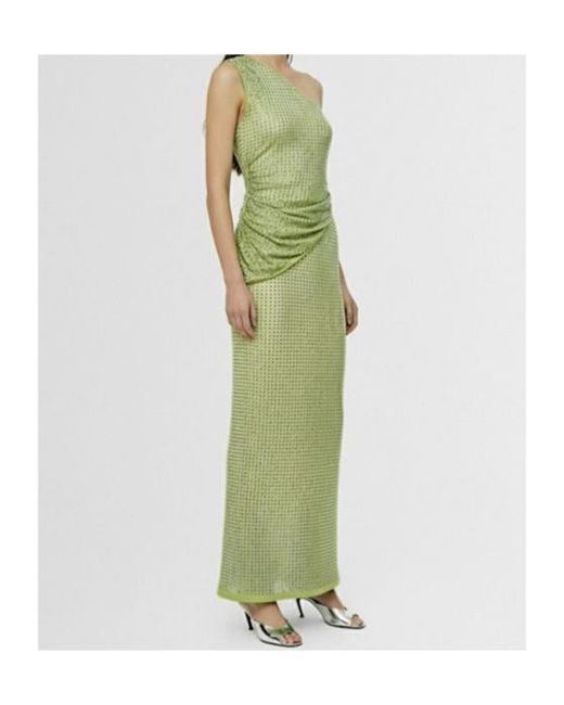 Christopher Esber Green Cirrus Cutaway One-Shoulder Dress