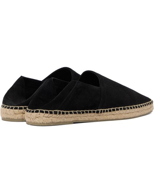 Tom Ford Black Barnes Straw Sandals for men