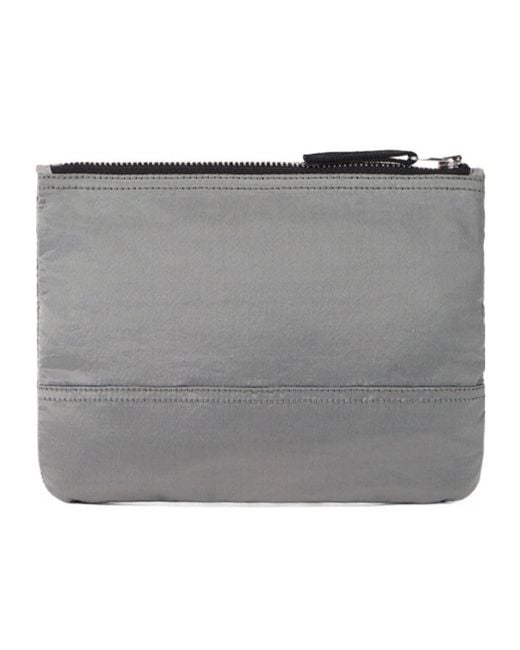 Stone Island Gray Pouch With Zip Pocket And Ripstop Lining for men