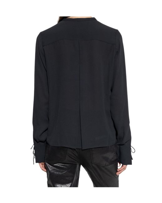 Rag & Bone Blue Long-Sleeved Cover-Up