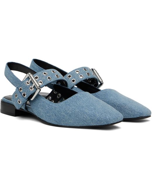 Rag & Bone Blue Square Toe Sandals