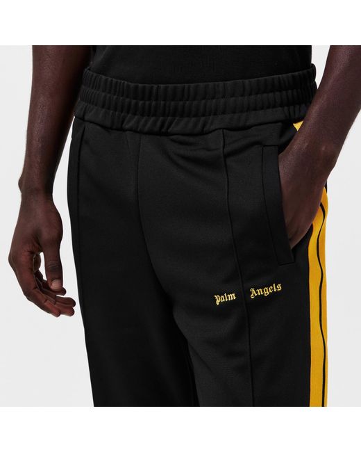 Palm Angels Black Elasticated Track Pants for men