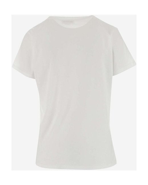 McQueen White Graphic-Print Short-Sleeve T-Shirt