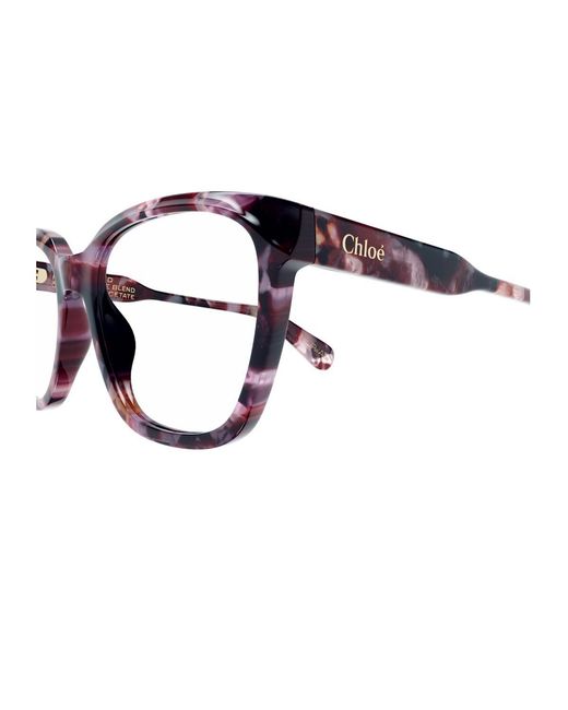 Chloé White Wayfarer-Frame Glasses