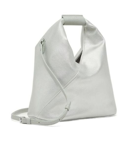 MM6 by Maison Margiela White Japanese Logo Detailed Crossbody Bag