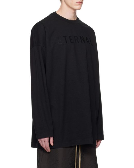 Fear Of God Blue Eternal Printed Crewneck T-Shirt for men