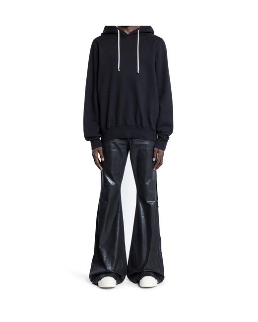 Rick Owens Blue Long Sleeve Sweatshirt for men