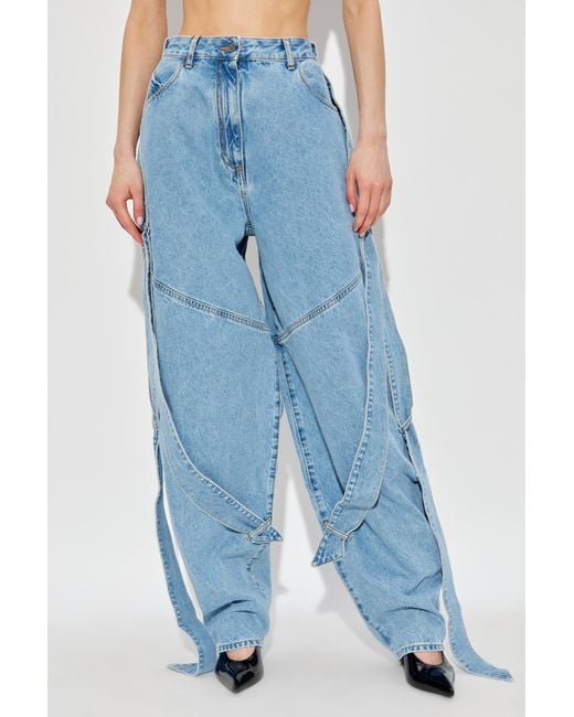 The Attico Blue The Long Jeans