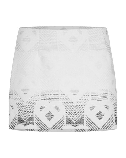 Casablanca White Patterned Skirt