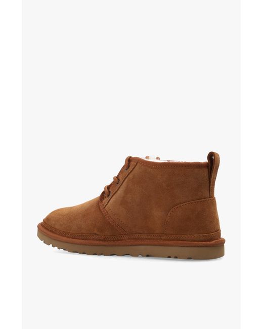 Ugg Brown Neumel Lace-Up Ankle Boots