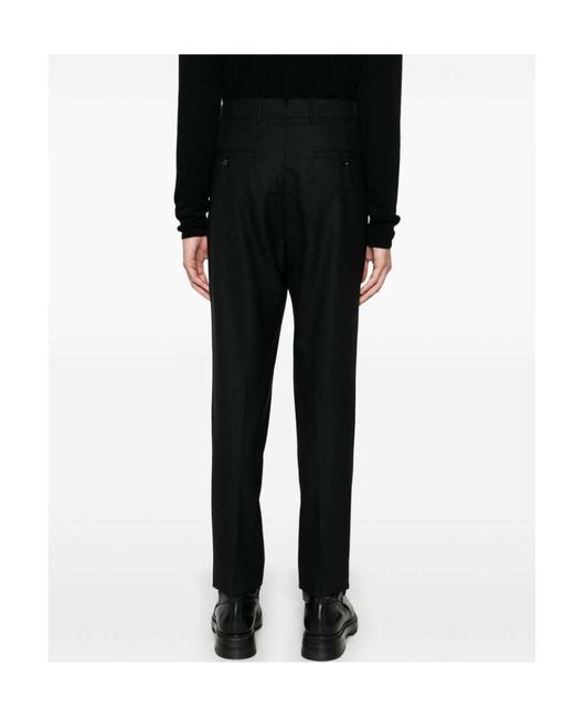 AMI Black Tailored Trousers for men