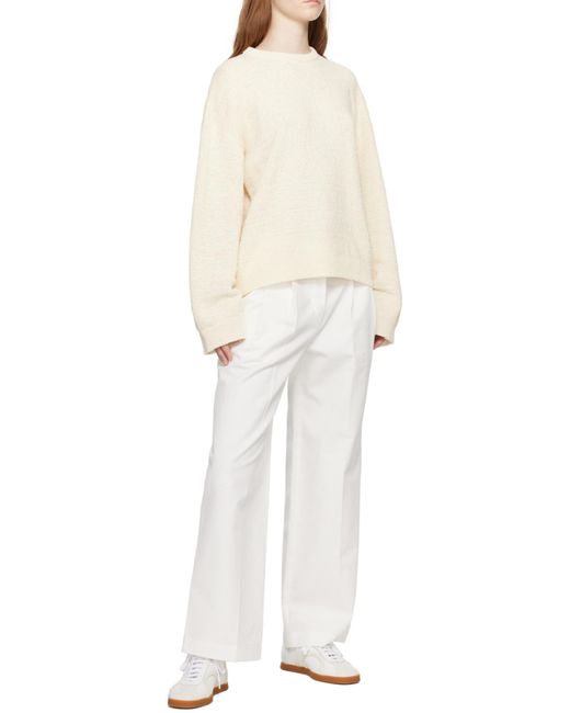 Totême  Natural Crew-Neck Drop-Shoulder Jumper