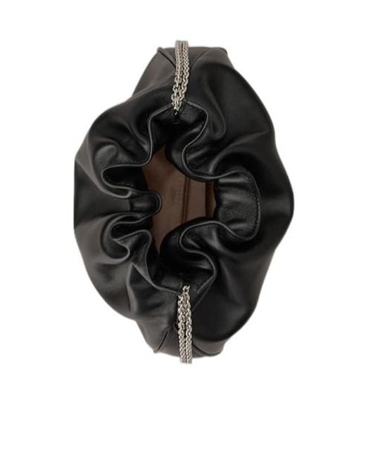Roger Vivier Black Crystal-Buckle Chain Shoulder Bag