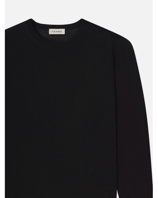 FRAME Black Cashmere-Wool Sweater for men