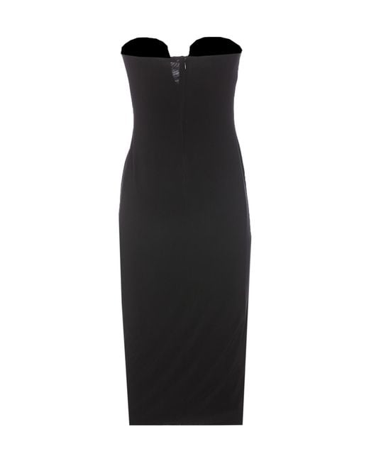 Pinko Black Cenerino Strapless Mini Dress