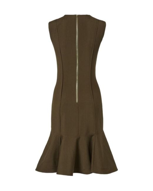 Fendi Green Flounce Panelled Maxi Dress