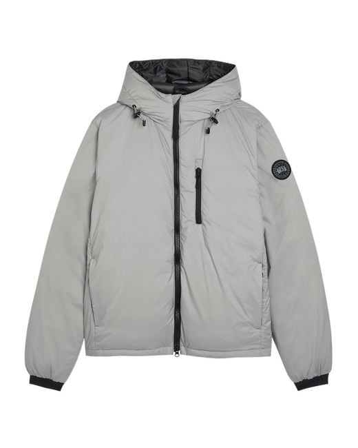 Canada Goose Gray Hooded Ripstop Shell Jacket for men