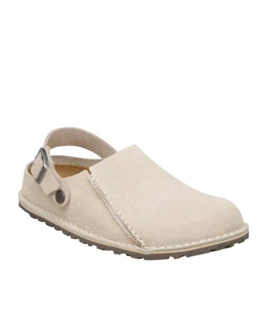 Birkenstock White Lutry Premium Suede Sneakers for men