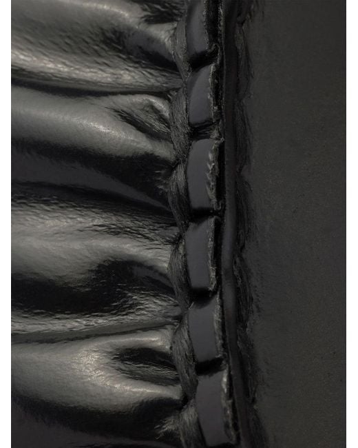Prada Black Brushed Leather Loafers for men
